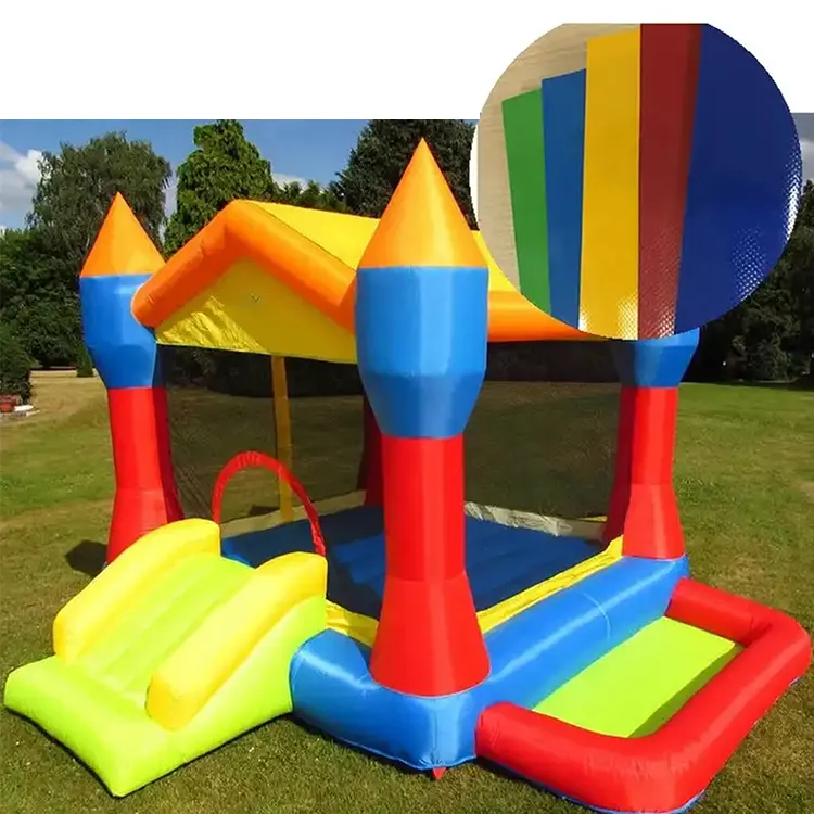 18oz Bouncy Castle Inflatable Pvc Tarpaulin Fabrics for Jumping Inflatable Castle