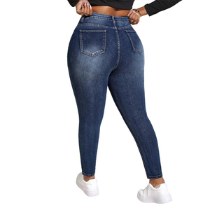 <span class=keywords><strong>Jeans</strong></span> Femininos no Atacado <span class=keywords><strong>Jeans</strong></span> Femininos de Tamanho Grande Calças <span class=keywords><strong>Jeans</strong></span> para Mulheres Plus Size - Product Image 4