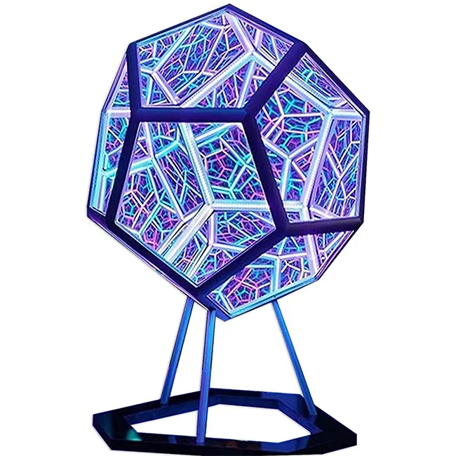 Creative cool infinite dodecahedron night light color body art light