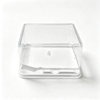 Boîte d'emballage transparente en blister pour pâtisserie et gâteaux, avec fourchette, pour mousse, pour l'exposition de gâteaux