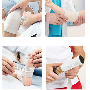 <span class=keywords><strong>Bande</strong></span> élastique de sport Couleur de la peau Bandage de sport à haute élasticité Bandage élastique Fixation Bandage Exercice - Product Image 5
