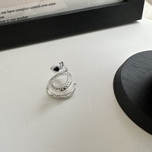 แหวนเงินแท้ S925 สไตล์เกาหลี ดีไซน์เฉพาะตัว รูปทรงงู แฟชั่นเกาหลี สไตล์ INS แหวนประดับเพชรดำโดดเด่น - Product Image 4