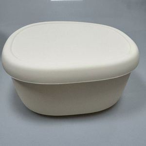 Boîte à lunch en silicone de qualité alimentaire, compatible micro-ondes et résistante à la chaleur, récipient pour aliments pour bébés, stockage hermétique, boîte bento pliable - Product Image 2