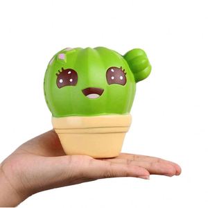 Juguete Blandito de Cactus de PU Suave Personalizado al por Mayor, Juguete para Apretar con la Mano para Niñas, para Aliviar el Estrés - Product Image 1