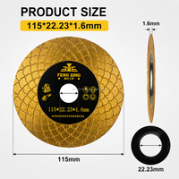 Disque de coupe diamanté de précision 115 mm pour carrelage céramique, ardoise et pierre, coupe nette, faible production de poussière, longue durée de vie