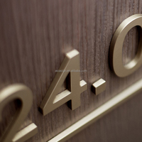 Lettres solides en acier inoxydable pour enseigne de magasin, lettres en acier inoxydable sans éclairage, logo d'hôtel en lettres d'acier inoxydable