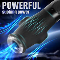 Double Vibration Electric Männlicher Mastur bator Automatischer Flugzeug becher Sexspielzeug für Männer Schwarze Farbe