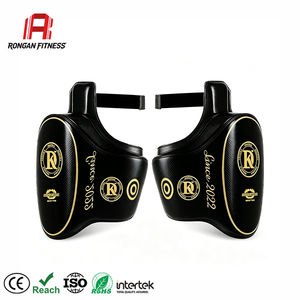 Protège-cuisse de Muay Thai anti-explosion en PU pour entraînement intensif de kickboxing et MMA – Idéal pour les entraîneurs - Product Image 1