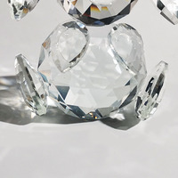 Figurine animale d'éléphant de cristal de presse-papier de Tableau d'ornement en verre d'approvisionnement d'usine pour des cadeaux