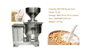 Máquina de moagem de leite de soja, 400-500 kg por hora, grande capacidade