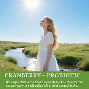 Private Label Cranberry Tablets with Vitamin C Improve Urinary System Women Skin Anti-aging Cranberry <b>Pills</b> Beauty Products - Product Image 2