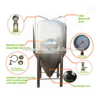 Cuve de Fermentation en Acier Inoxydable 1000L pour Brassage de Bière avec Contrôle PLC, Pompe et Récipient sous Pression