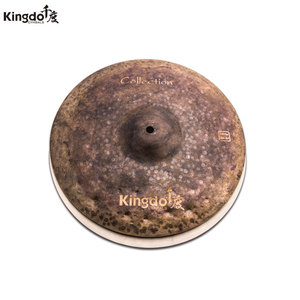 <span class=keywords><strong>Cymbale</strong></span> Kingdo 2026 en gros, <span class=keywords><strong>cymbale</strong></span> hi-hat sèche de haute qualité B20 13 pouces, instrument de percussion pour ensemble de cymbales professionnelles faites à la main - Product Image 2