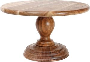 Support à gâteau décoratif en bois avec finition dorée pour la présentation de gâteaux et la décoration de table de desserts - Product Image 4