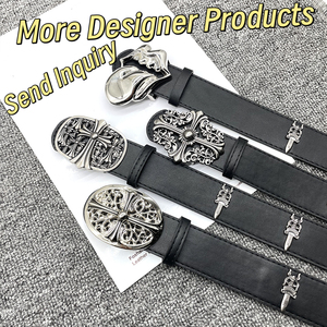 Cinturones de Moda <span class=keywords><strong>CH</strong></span> con Tachuelas Estilo Hip Hop Punk, Cinturones Clásicos Vintage con Cruz para Hombre, Cinturones de Diseñador, Decoraciones para Jeans, Regalo Unisex de Moda - Product Image 1