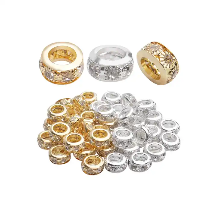 Best Quality Rondelle Rhinestone Spacer Beads