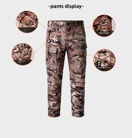 Ensemble d'uniformes tactiques de camouflage pour la chasse en plein air, respirant, imperméable, uniforme tactique de sécurité pour hommes avec veste et pantalon