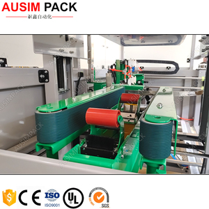 Máquina de caja abierta semiautomática para embalaje de bebidas, rollo de cinta adhesiva erectora de cartón de vino pequeño para lata de papel de aluminio de productos básicos - Product Image 4