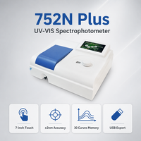 Spectrophotomètre UV-VIS Aoda 752N Plus à écran tactile 7 pouces, instrument analytique de précision de laboratoire à faisceau partagé, vente en gros