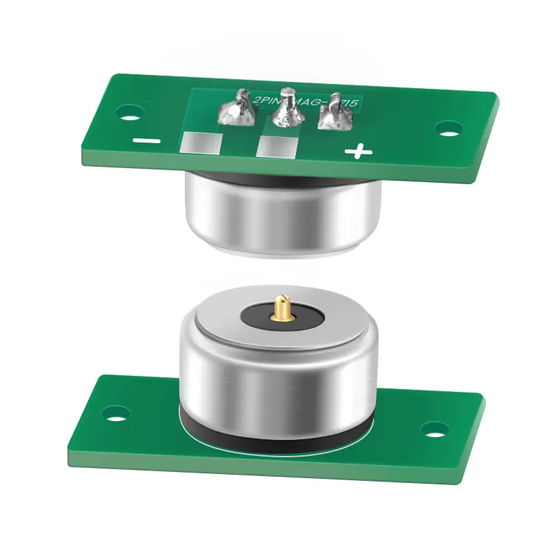 Conector de alimentação de carga magnética circular circular de PCB de 1 Pinos Shenzhen LIKE 12V 3A
