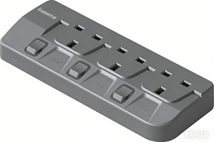 <b>Wall</b> Mountable BETA Series UK <b>Plug</b> Power Strip PC Fireproof Material Safety Shutter Overload Switch for Home Office Use - Product Image 2