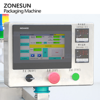 ZONESUN ZS-FP220E automatique VFFS pompe à engrenages Servo électrique complète crème cosmétique shampooing Sauce Sachet pâte remplissage Machine à sceller