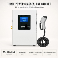 Nouvelle station de recharge rapide DC compacte OEM ODM 20kW 40kW, chargeur EV CCS2 Type 2 OCPP avec Ethernet/4G pour parking