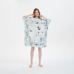 Chemises de nuit doux bambou pyjamas longue nuit surdimensionné T-Shirt vêtements de nuit confortables robe de nuit refroidissement sommeil t-shirt pour les <span class=keywords><strong>femmes</strong></span> - Product Image 4