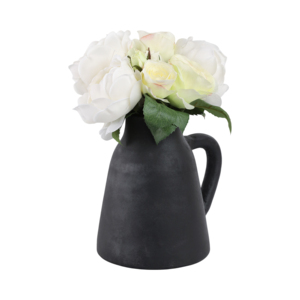 Vaso in terracotta con manico per l'arredamento del soggiorno, vaso decorativo per fiori, per camera da letto, casa, ufficio, scrivania - Product Image 2