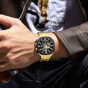 Reloj de Pulsera CURREN 8499 para Hombre, de Cuarzo, con Correa de Acero Inoxidable, Manecillas Luminosas, Cronógrafo, Resistente al Agua, Calendario, para Negocios - Product Image 2