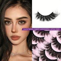 Faux cils 3D personnalisés, 10 paires, style européen et américain, épais, naturels, spectaculaires, pour maquillage de scène