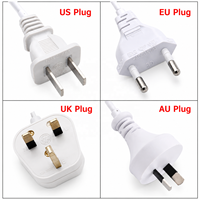 Kabel Lampu LED Gantung dengan Soket E27, Saklar 303, Kabel Ekstensi 1.8m, dan Dudukan Lampu untuk AS, AU, UK, EU