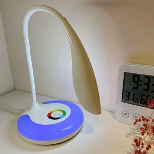 LED Desk Lamp Reading Lamp Flexible Gooseneck Touch Control <b>Table</b> Lamp 5W 3 Modes Eye-Care RGB Bedside Light for Bedroom Office - Product Image 2
