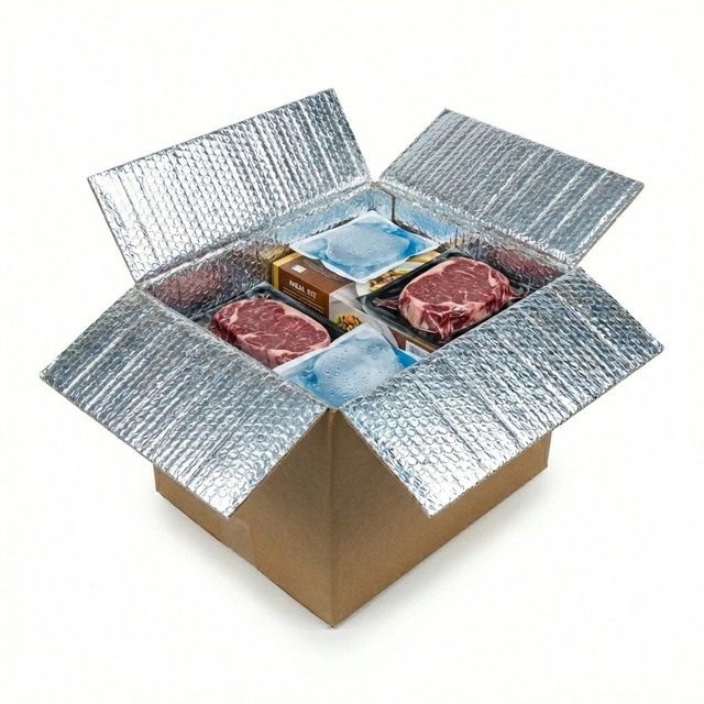 Custom Cold Chain Packaging Box Thermal Insulated Shipping Boxes for Frozen Food Fruit Vegetable Carton Box with Liners