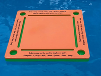 Table de Mahjong flottante pour piscine, tapis de Mahjong imperméable et durable, plateau flottant avec porte-gobelet