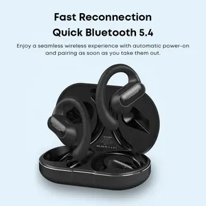 Bluetooth אוזניות אלחוטיות אוזניות 5.4 אוזניות אלחוטיות 80hr השמעה תצוגה דיגיטלית מעל האוזן אוזניות עם אוזניות הוק