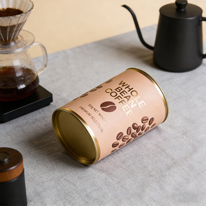 Emballage en baril en papier écologique, recyclable et compostable en vrac avec estampage évanescent <span class=keywords><strong>pour</strong></span> grains de café biologiques de spécialité - Product Image 6