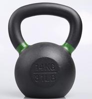 Kettlebell professionnel en fer pour la compétition, musculation et entraînement du tronc - Revêtement thermolaqué 2-48 kg