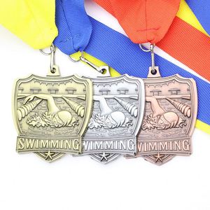 Medallas personalizadas al por mayor de aleación de zinc en blanco barato medalla de carrera de maratón 3D deportes de metal baloncesto fútbol medalla de fútbol con cinta - Product Image 1
