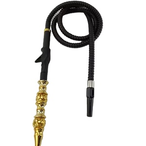 Accesorios para Narguile al por Mayor, Manguera de Plástico para Narguile con Mango de Esponja con Diseño de Señuelo de Pesca, Boquilla con Patrón de Grabado Metálico - Product Image 1