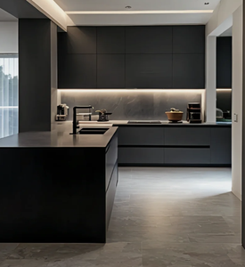 ตู้ครัวไม้แข็งครบชุดสำหรับการออกแบบห้องครัวที่หรูหรา - Product Image 5