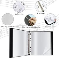 Carpeta de 70 Bolsillos con Fundas de Plástico para Documentos Tamaño Carta/A4 (11" X 8.5"), Organizador de Documentos para Papeles, Certificados, Obras de Arte