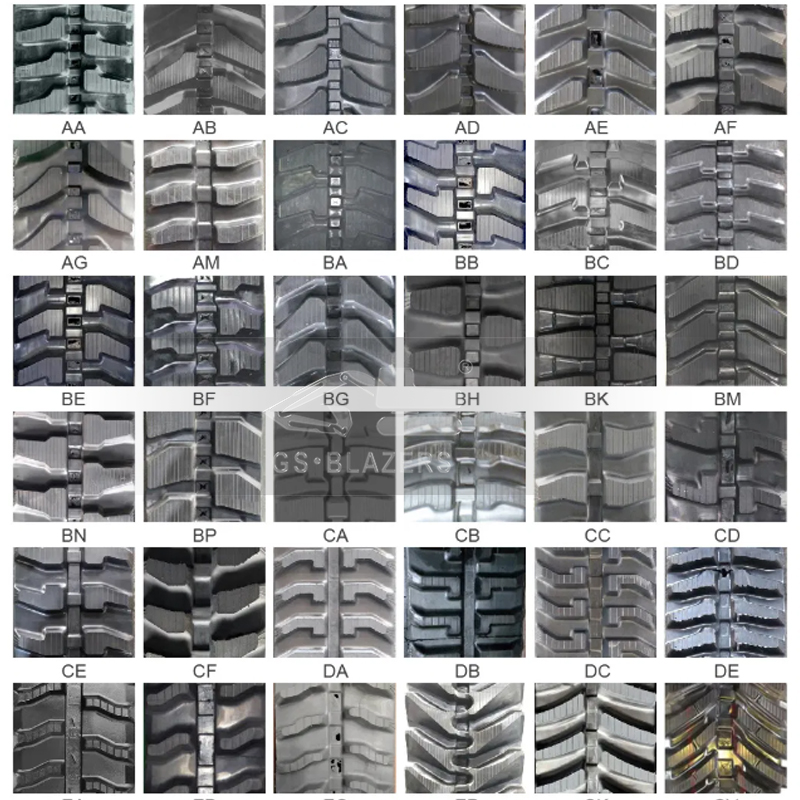 excavator track chains rubber 20 30 40 60