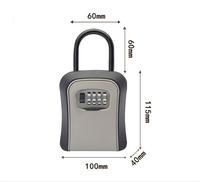 Boîte de verrouillage à combinaison Portable sans clé stockage de clés suspendu coffre-fort pour clés à l'extérieur Lockbox Surf Lock
