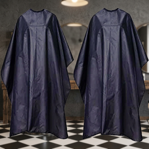 Cape de coiffure imperméable en polyester noir ASAP Apparels Company, lavable, pour femmes et hommes, pour salon de coiffure et barbier - Product Image 5