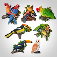 Aimant de réfrigérateur en résine créatif, oiseau tridimensionnel, souvenir touristique culturel, cadeau, vente directe du fabricant, vente en gros