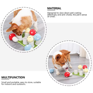 Détachable Six Polaire En Peluche <span class=keywords><strong>Champignon</strong></span> Renifler Tapis Chiot Foraging Formation À Mâcher Jouet Dents Nettoyant Chien Jouet En Vrac - Product Image 4
