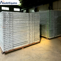 Fabricant professionnel d'écuries portables en acier/aluminium/acier inoxydable pour chevaux, boxes extérieurs avec porte à charnières 3x2,2m