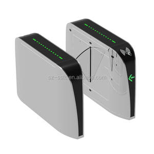 Lobby entrée et sortie contrôle d'accès reconnaissance faciale acier inoxydable IP54 Anti-pincement taille haute optique rabat tourniquet - Product Image 1