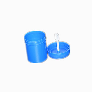 Vaso de muestreo desechable de plástico con tapa de rosca, tipo dividido, azul, de 40 ml, marca Tianhong, para uso en laboratorio. - Product Image 5